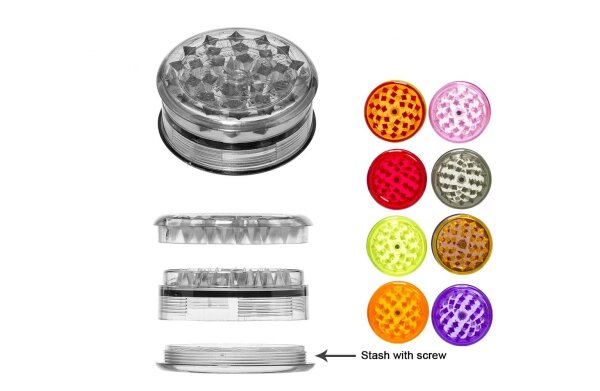 Cruncher Acryl Grinder spülmaschinenfest 2tlg&Kräutermühle