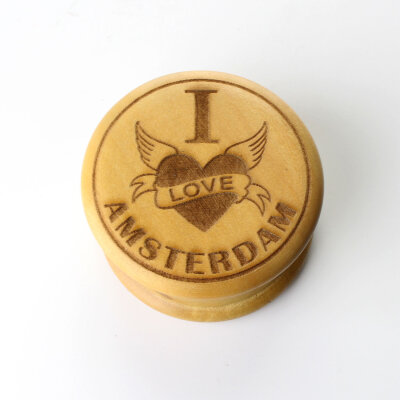 Holz Grinder I Love Amsterdam 2tlg 50mm