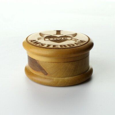 Holz Grinder I Love Amsterdam 2tlg 50mm