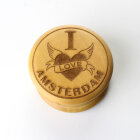 Holz Grinder I Love Amsterdam 2tlg 50mm