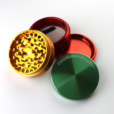 Grinder RASTA 40mm 4-tlg. mit Sieb&Schaber...