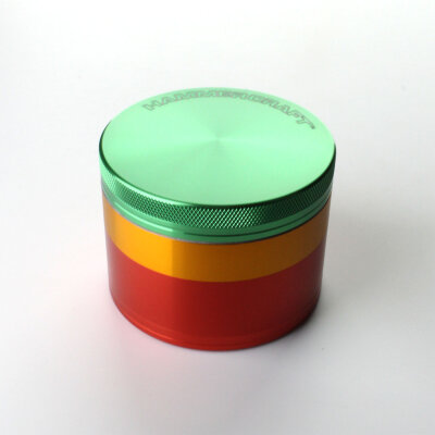 Grinder RASTA 40mm 4-tlg. mit Sieb&Schaber Kräutermühle