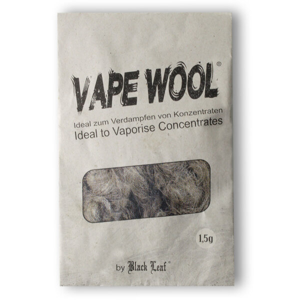 VAPE WOOL 1,5g Hanffasern, zum Verdampfen von Konzentraten & Ölen