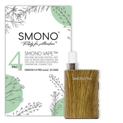 SMONO 4 Pro Vaporizer Wood Edition für Kräuter