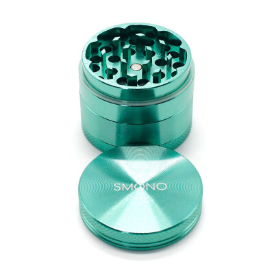 Smono Alu Grinder 40mm grün 4-teilig anodisiert Sieb