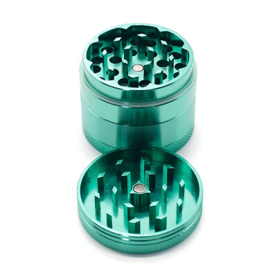 Smono Alu Grinder 40mm grün 4-teilig anodisiert Sieb