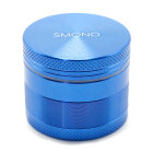 Smono Alu Grinder 40mm blau 4-tlg anodisiert Sieb