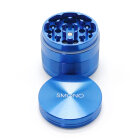 Smono Alu Grinder 40mm blau 4-tlg anodisiert Sieb