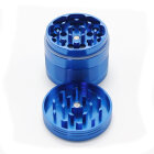 Smono Alu Grinder 40mm blau 4-tlg anodisiert Sieb