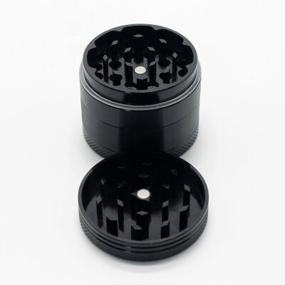 Smono Alu Grinder 40mm schwarz 4-tlg anodisiert Sieb