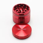 Smono Alu Grinder 40mm rot 4-tlg anodisiert Sieb