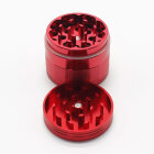 Smono Alu Grinder 40mm rot 4-tlg anodisiert Sieb