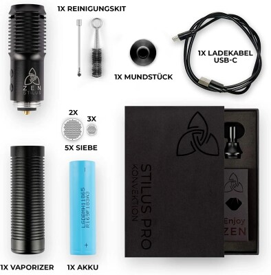HIZEN Stilus Pro 3.0 Konvektion Verdampfer Kräuter USB-C