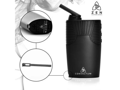 HIZEN Convectum, Vaporizer Konvektion USB-C, LED-Display, Endlos-Timer, 18650