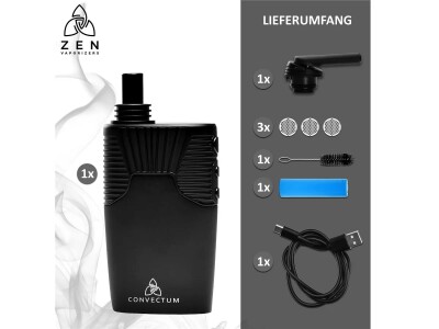 HIZEN Convectum Vaporizer Konvektion USB-C LED Timer...