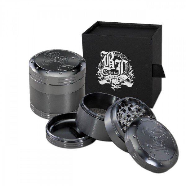 Leo Grinder 40mm Coal Grey 4-tlg. Anodisiert abriebfest